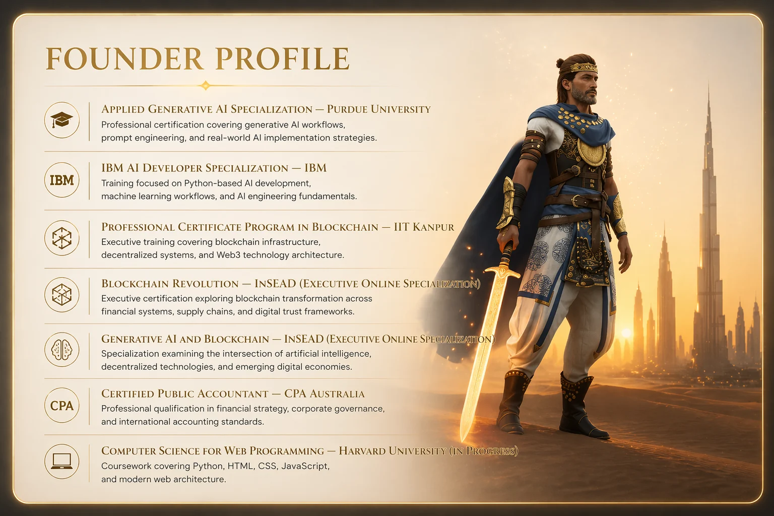Founder profile visual for Pooja B and RVNextGEN UAE
